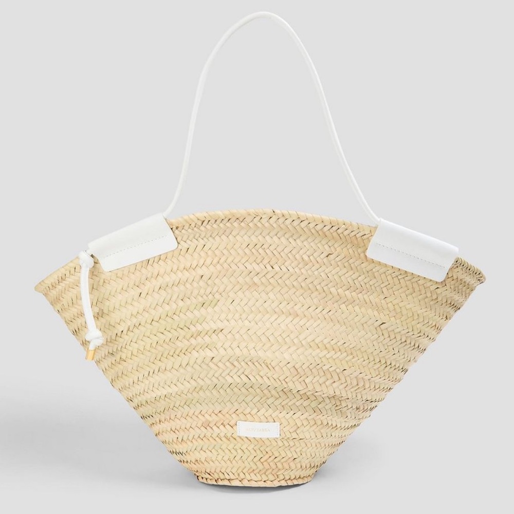 Altuzarra Basket Raffia Tote Bag, White
